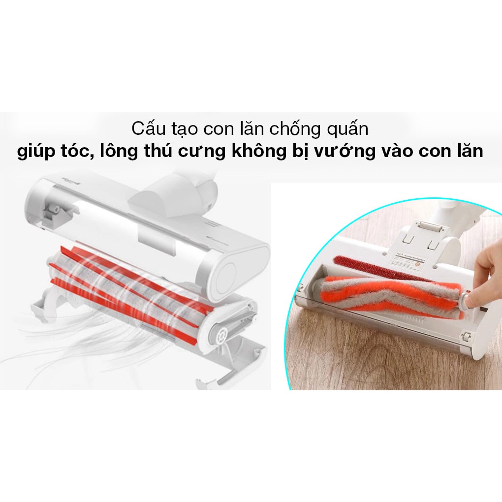 (*)GIAO HỎA TỐC MÁY HÚT BỤI Không Dây Cầm Tay Deerma VC20 Plus Công suất 150W, Pin 2200mAh