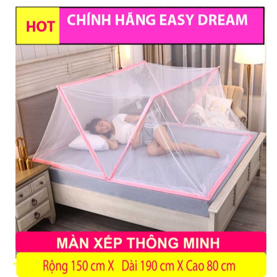 Mùng xếp thông minh , màn khung xếp gọn người lớn  chống muỗi -cao câp chính hãng giá rẻ -chất lượng