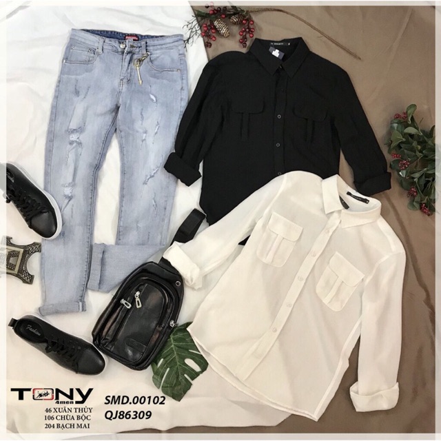 Sơ mi nam dài tay bk