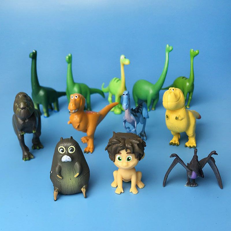 Bộ 12 Tượng Khủng Long Hoạt Hình Mini Dễ Thương