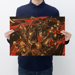 Poster Phim Attack on Titan 50.5 * 35cm