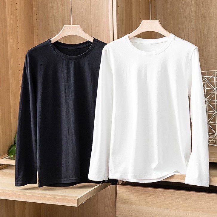 Áo thun dài tay nam nữ form rộng , sweater , Unisex , longtee 100%% cotton co dãn cao cấp