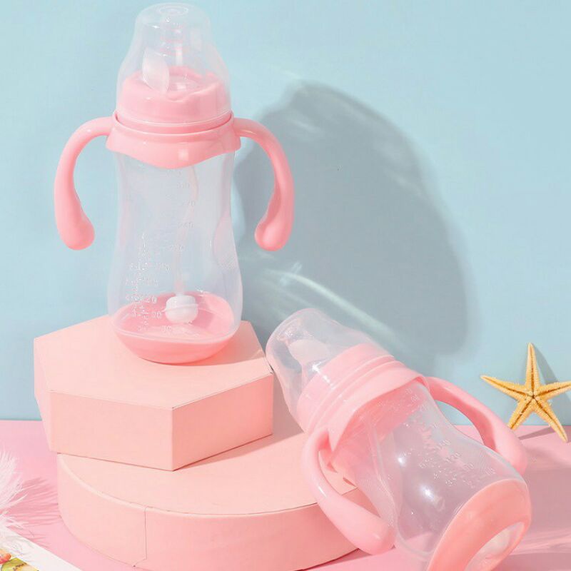 Bình Sữa Cổ Rộng - Chống Sặc - Báo Nóng Cảm Ứng Nhiệt 180ml 240ml 320ml
