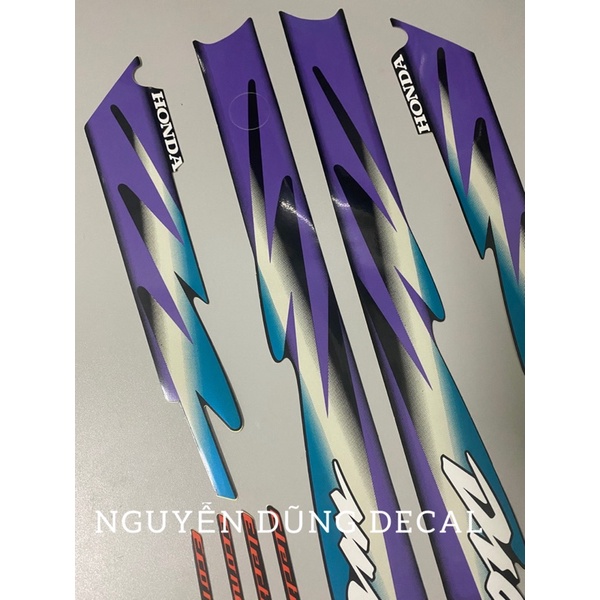 Nguyên bộ tem 3 lớp Dream lùn màu đen đời 1998_Decal