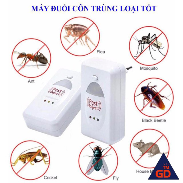 Thiết Bị Xua Đuổi Côn Trùng Pest Rejeck - Máy Đuổi Côn Trùng Không Dùng Hóa Chất, An Toàn Khi Sử Dụng