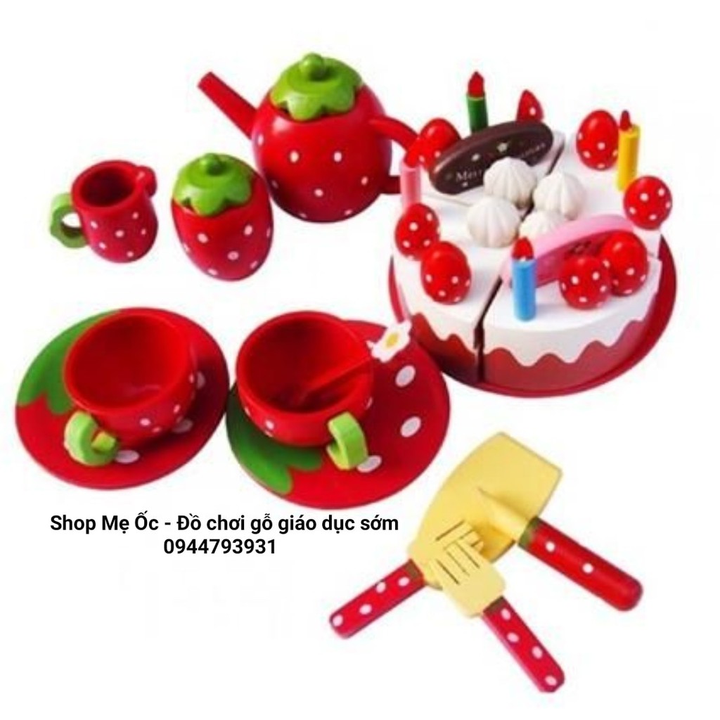 Bộ đồ chơi Tiệc dâu tây đỏ Mother Garden