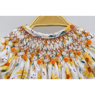 ĐẦM SMOCK CÚC VÀNG