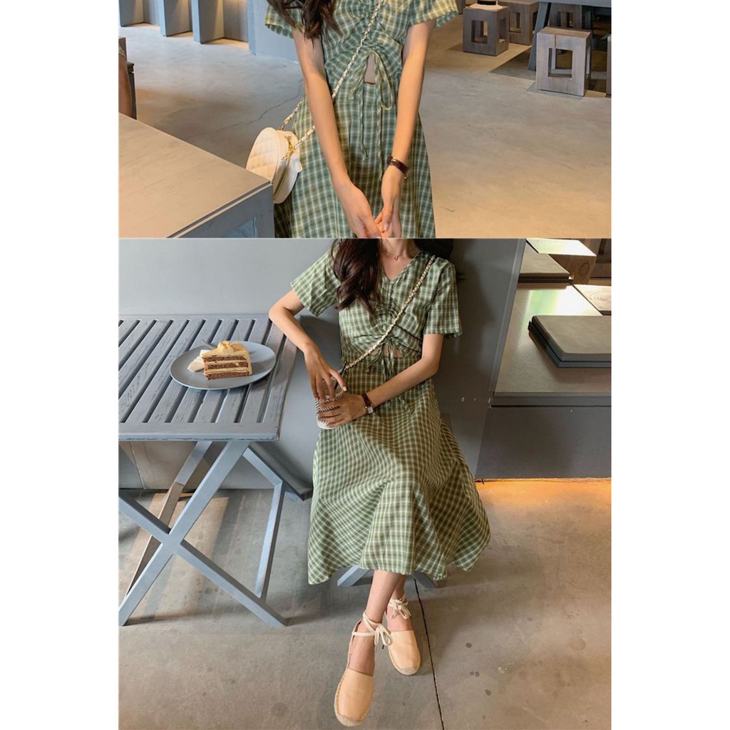 Đầm trễ vai Đầm hoa Váy hoa đầm nữ Đầm Chân váy đầm trễ vai Váy trễ vai Chân váy caro | BigBuy360 - bigbuy360.vn