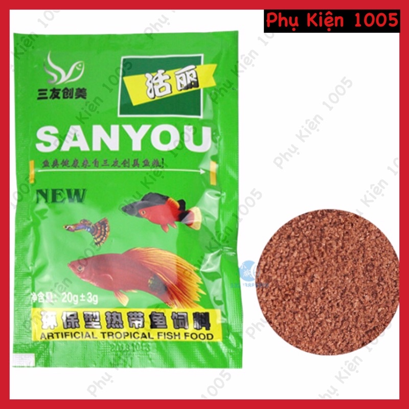 Thức Ăn Cho Cá Cảnh Nhỏ SANYOU