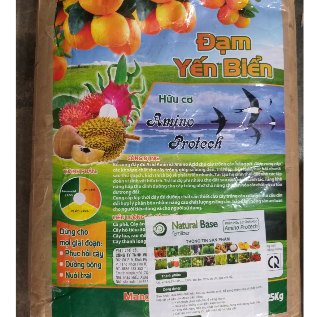 (1kg) Đạm Yến Biển Hàn Quốc, Phân hữu cơ - Phân hữu cơ sinh học