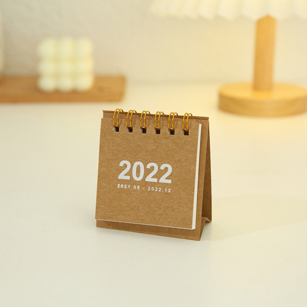Lịch để bàn màu trơn 2022 có giá đỡ tiện dụng
