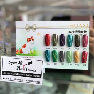 Set mắt mèo Hua xi 12 màu