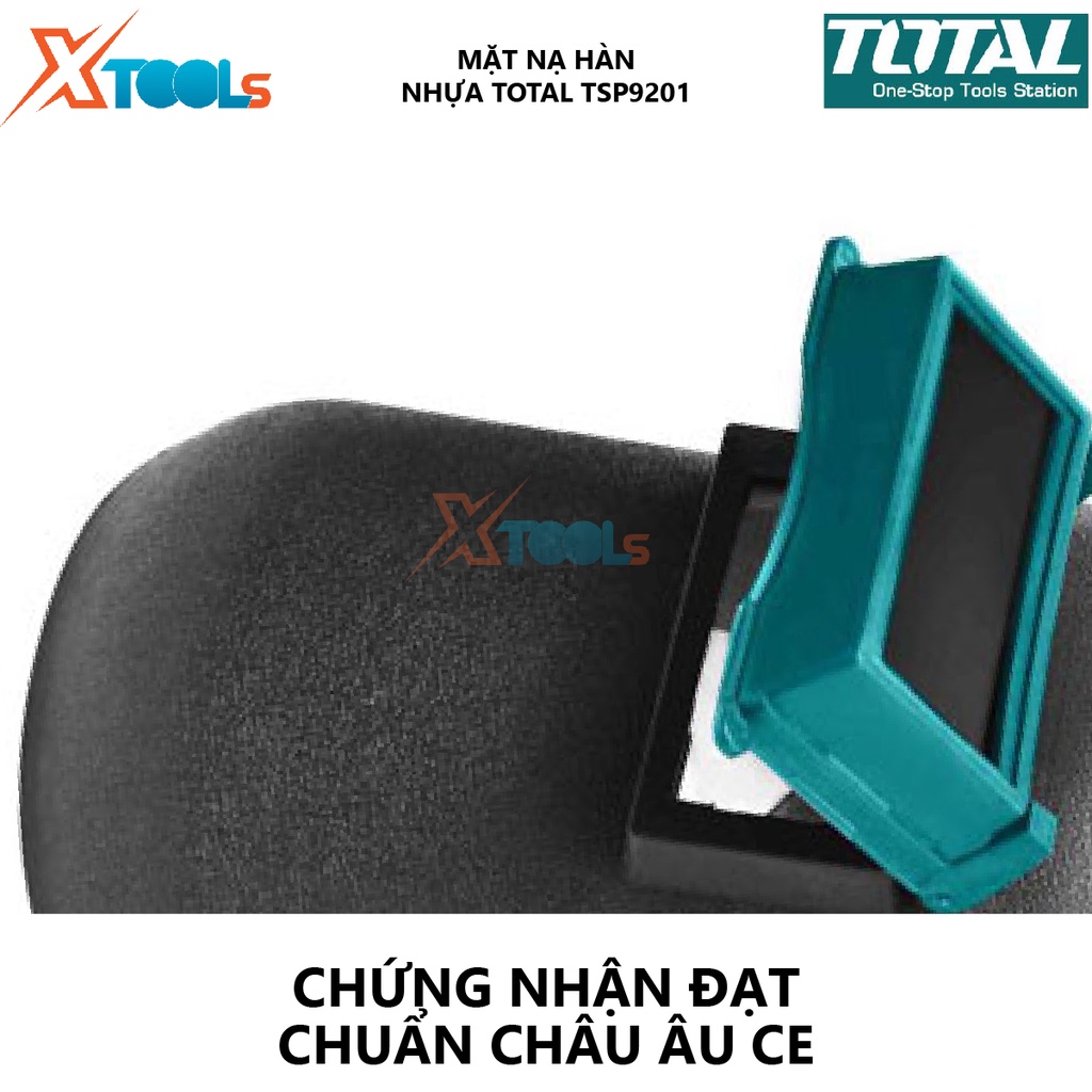 Mặt nạ hàn TOTAL TSP9201 mặt nạ hàn tự động Chất liệu 100% , Kích thước 108*50*3mm chống chói, chống tia cực tím