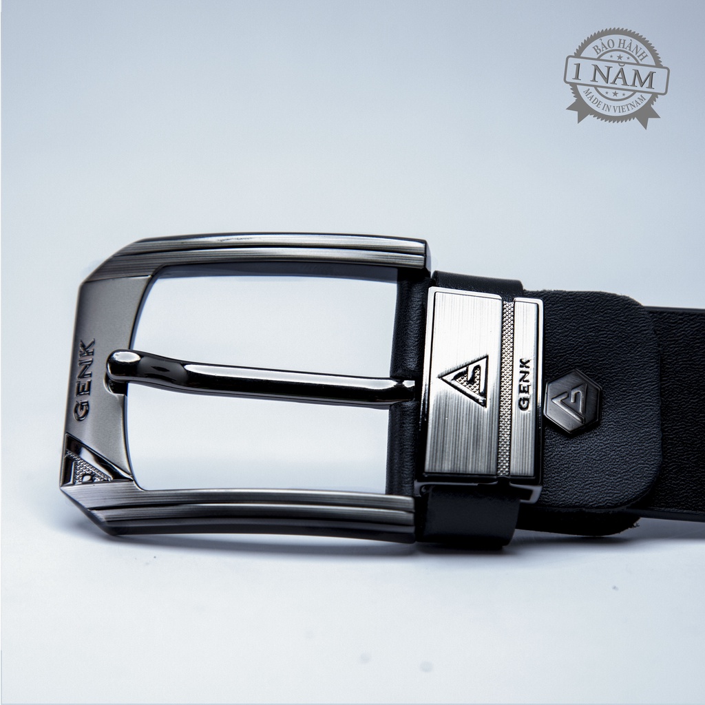 Thắt Lưng Nam Da Bò Nguyên Tấm Cao Cấp Thương Hiệu Genk - GD03