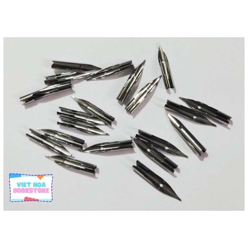 Ngòi Bút Máy Xoá Được_Thép Không Rỉ_Ngòi Nét Thanh Nét Đậm Cho Bé