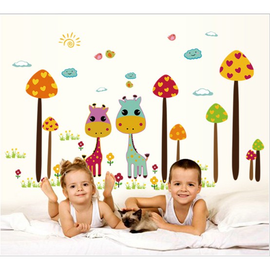COMBO 2 tấm Decal trang trí tường chống thấm