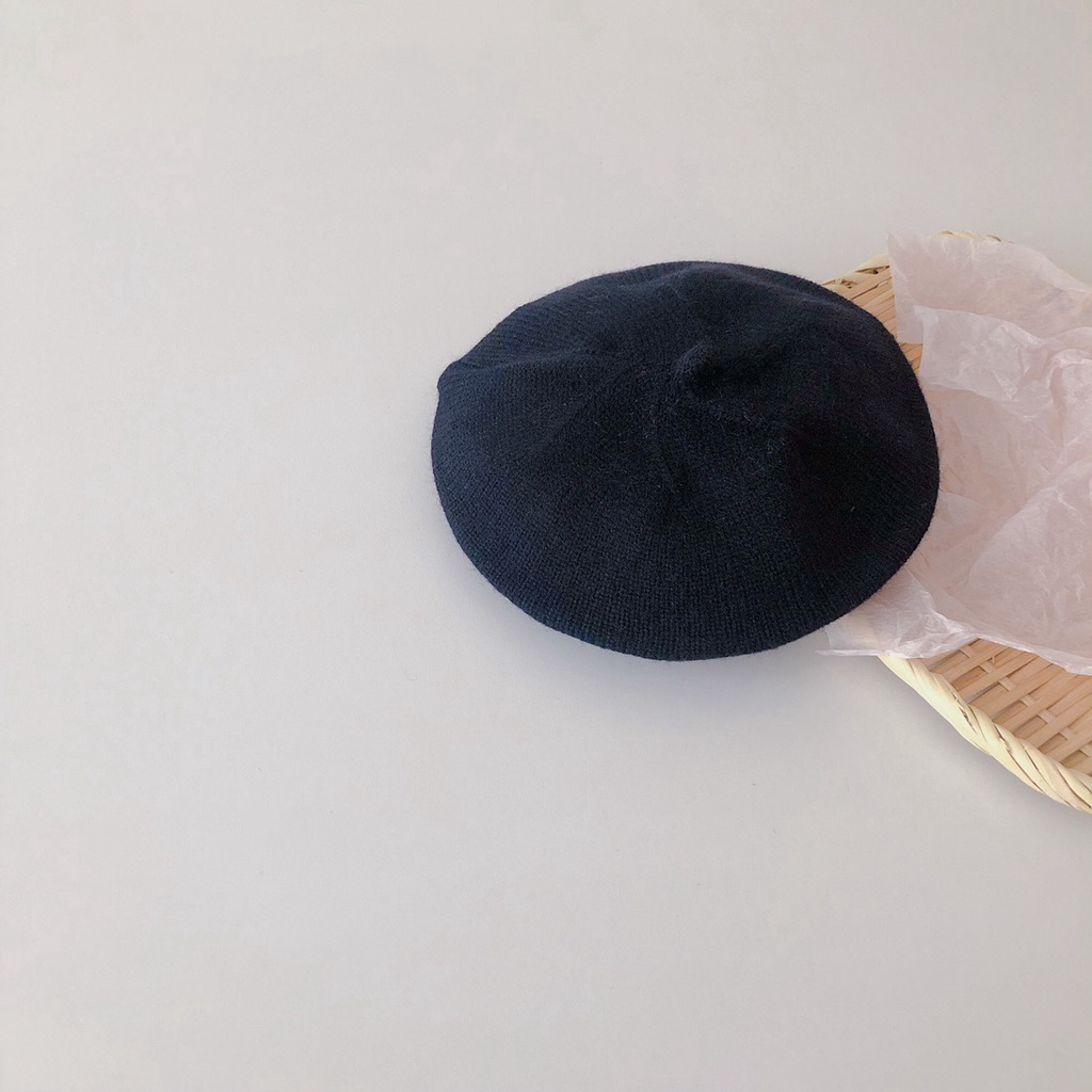 Mũ Nồi Đan Len Màu Sắc Ngọt Ngào Thời Trang Mùa Thu Cho Bé Gái