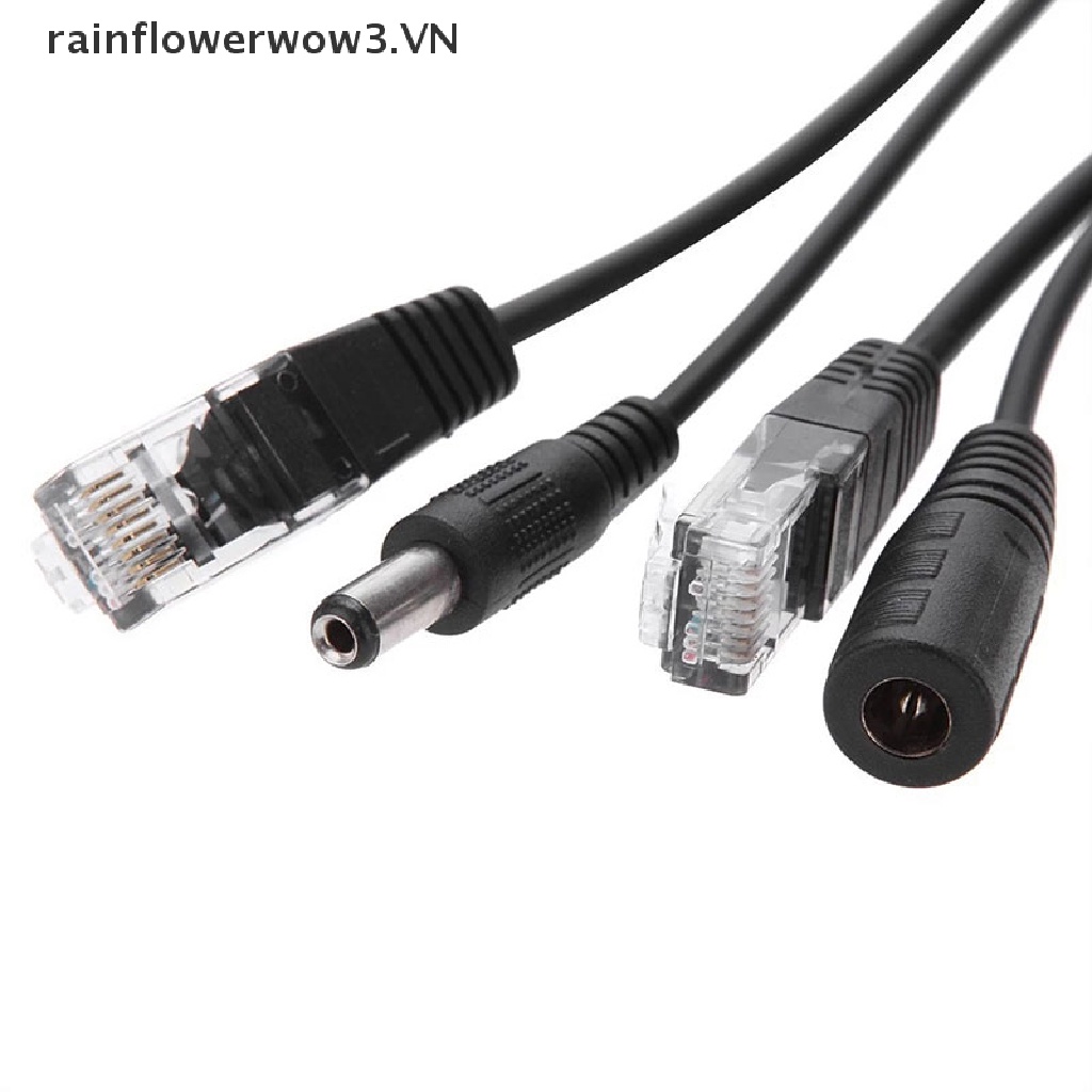 Bộ đầu chuyển đổi PoE thụ động + bộ chia nguồn 5v 12v chất lượng