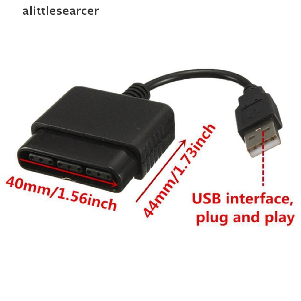 【ER】 USB Controller Adapter Converter Cable Cord for PlayStation PS2 To PS3 PC .