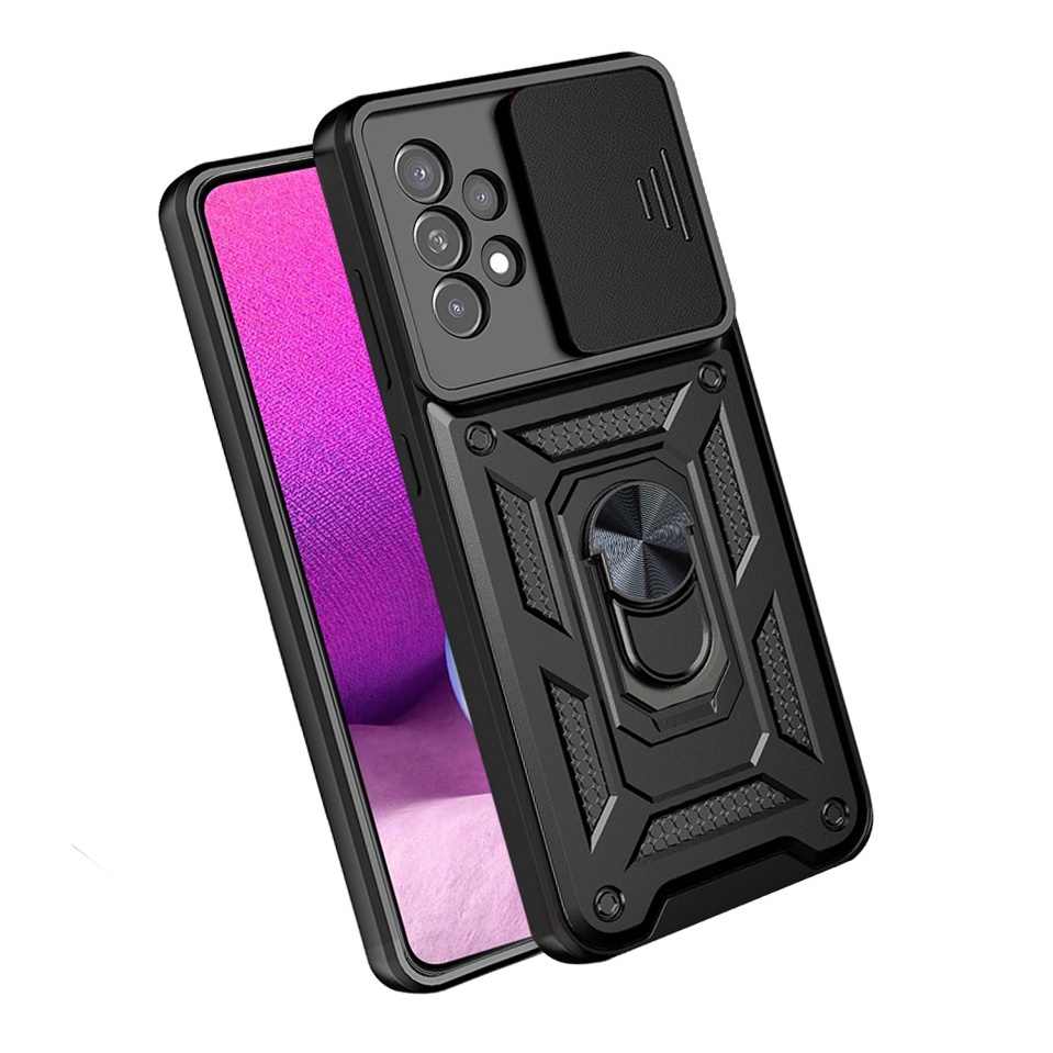 Ốp Điện Thoại Kiểu Giáp Chống Sốc Kèm Giá Đỡ Nhẫn Từ Tính Cho Samsung Galaxy A73 A53 A33 A23 A13 M23 F23 4G 5G