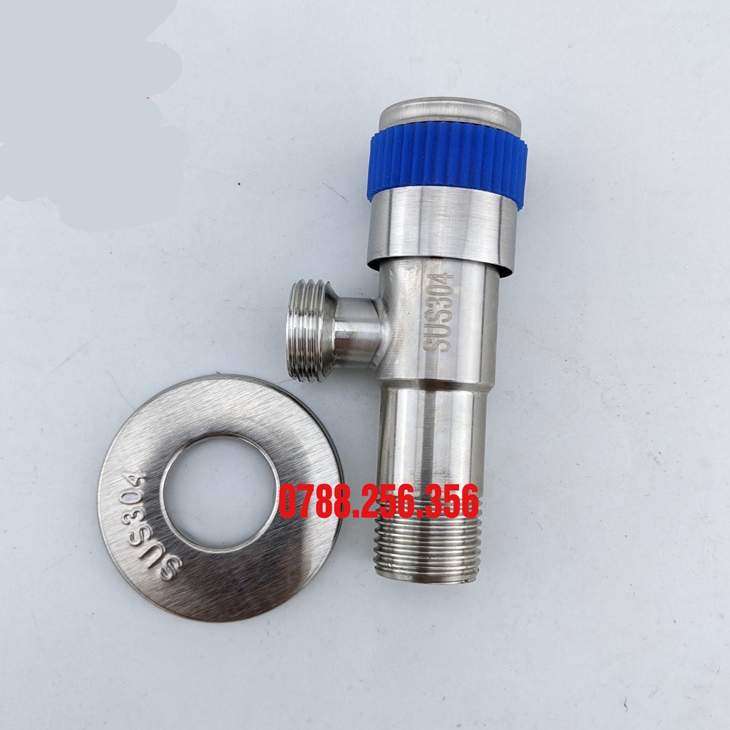 Van F inox SUS304 có khóa ra 1 đường nước, van T cầu chữ F lựa chọn