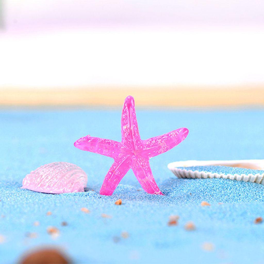 YIYU 1 Mô Hình Ngôi Sao Biển Mini Bằng Nhựa Resin Thủ Công Trang Trí Hồ Cá / Cảnh Quan