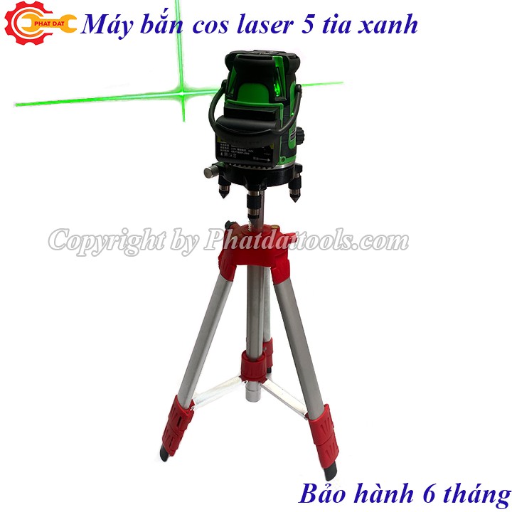 Máy bắn cos laser 5 tia xanh giá rẻ-Máy thăng bằng Laser pin khủng 5800mAh