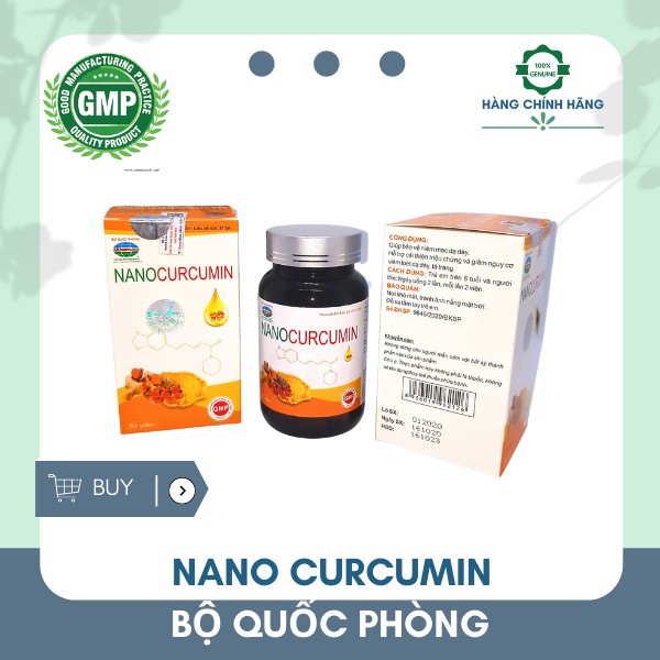 Nano Curcumin Armephaco Bộ quốc phòng giảm viêm loét dạ dày tá tràng