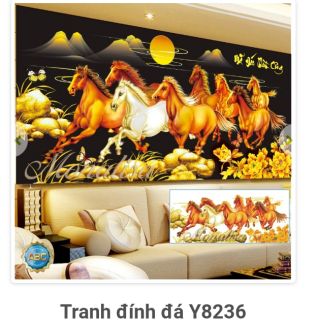 Tranh đính đá Mã đáo thành công Y8236 kích thước 150x70