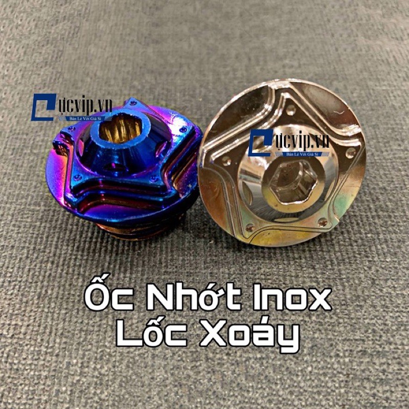ỐC CHỤP NẮP NHỚT INOX KIỂU LỐC XOÁY HÀNG CAO CẤP