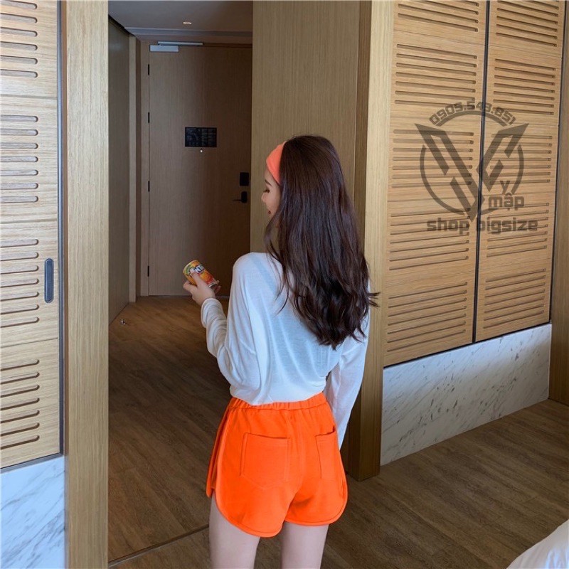 Quần short viền thể thao nữ - freesize dưới 55kg - hình thật full bảng màu - Carotshop