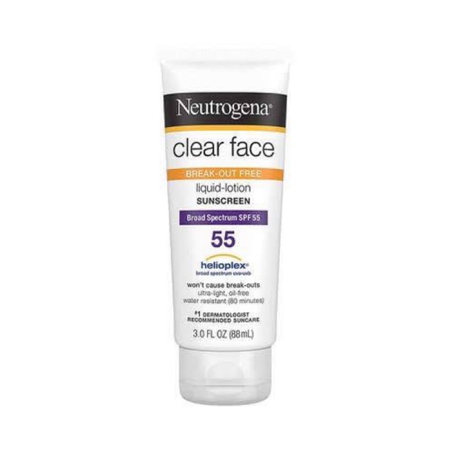 Kem chống nắng  Neutrogena Clear Face SPF 55