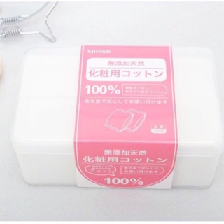 Bông tẩy trang miếng Miniso Nhật Bản