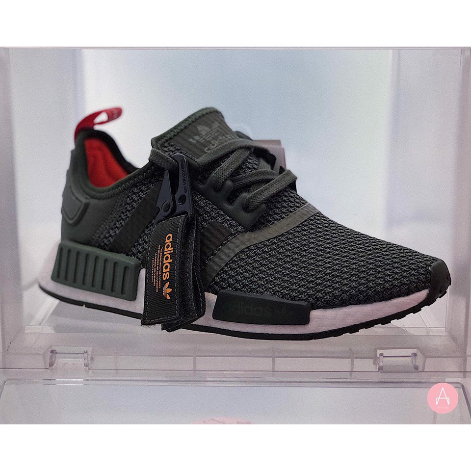 Giày Nữ Adidas NMD Boost Xanh Rêu