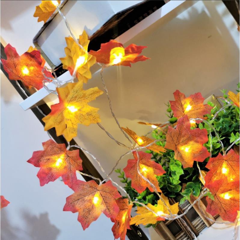[VIP] Dây đèn trang trí hình Lá cây mùa thu Ponny