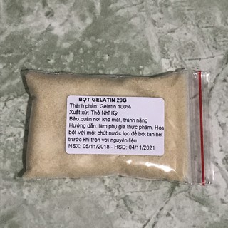 Bột gelatin Thổ Nhĩ Kì 20g