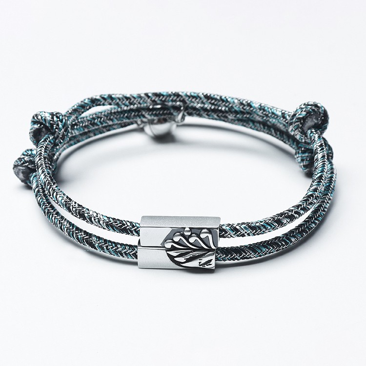 Vòng Tay Đôi Dây Dệt Thủ Công Núi &amp; Biển - LTD01 - Bảo Ngọc Jewelry