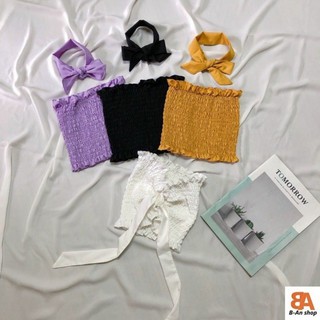 Áo ống phối dây cột nơ