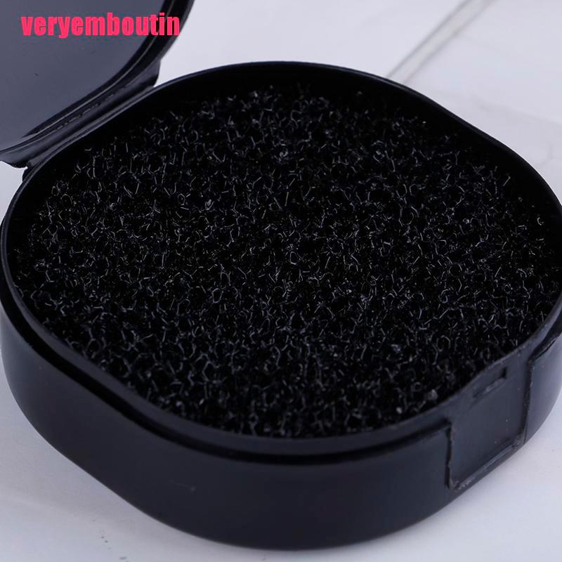 [Hàng mới về] Mút làm sạch cọ trang điểm phấn mắt màu đen tiện lợi