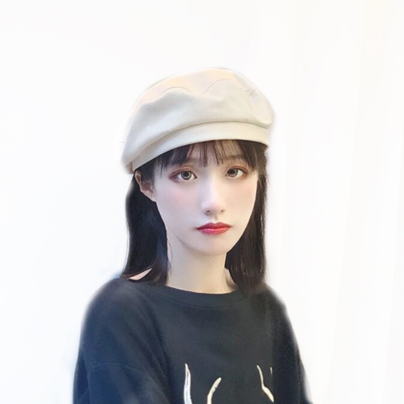 Mũ Beret Denim Phong Cách Pháp Cổ Điển Thời Trang Mùa Đông Cho Nữ