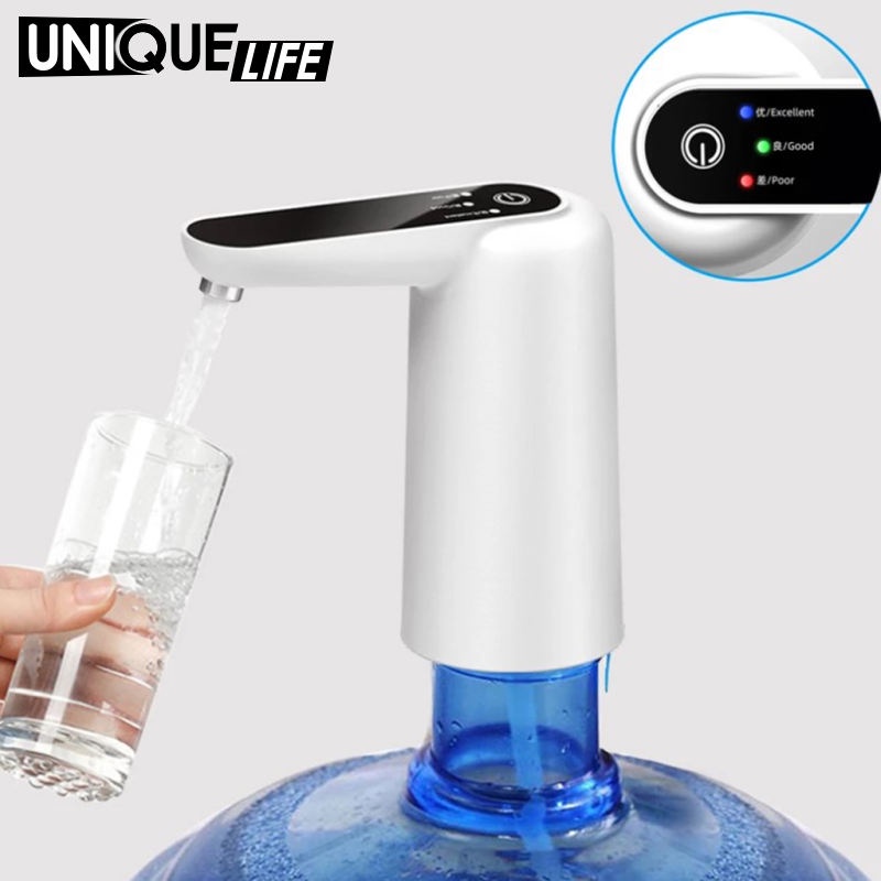 Vòi bơm hút nước tự động mini Padabanic cho bình nước lọc rót nước rảnh tay sạc tích điện USB