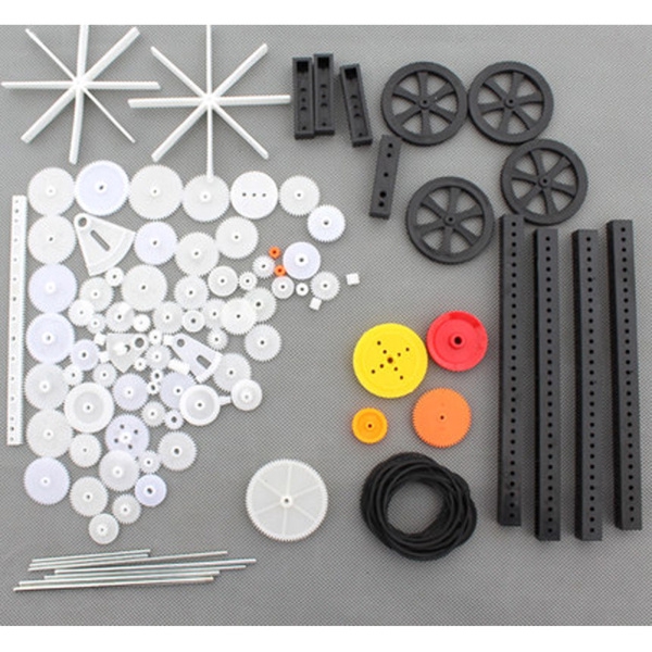Hb-Set 92 bánh răng nhựa lắp ráp động cơ tàu xe đồ chơi DIY