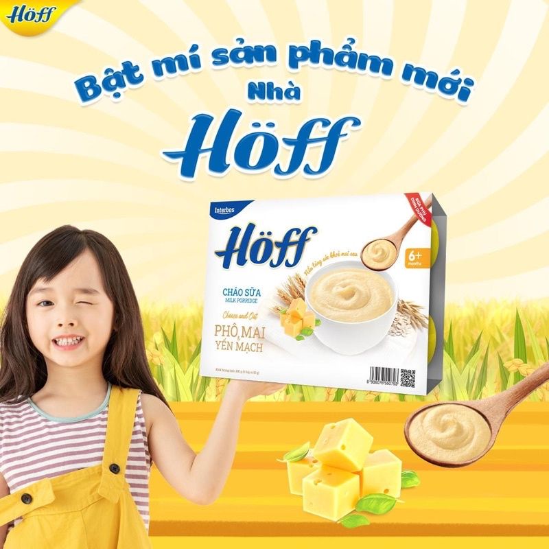 Cháo sữa Hoff pho mai yến mạch vỉ 6x55gr