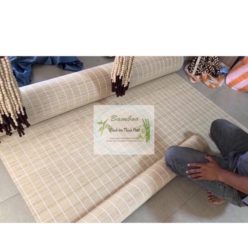 Mành tăm tre trang trí Decor Quán Cafe, Nhà Hàng. Mành tre KT 1.6mx2m. Mành tre trần, phông nền tre chụp hình.