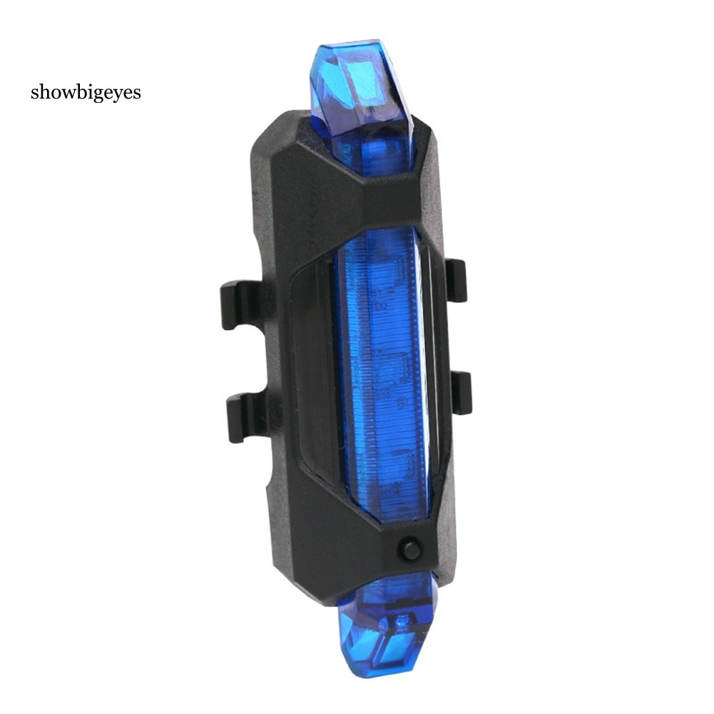 Đèn gắn đuôi xe 5 bóng LEd sạc cổng USB dành cho xe đạp leo núi