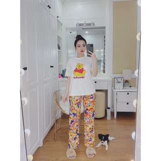 Bộ mặc nhà hoạt hình cute (3 hình ảnh thật)