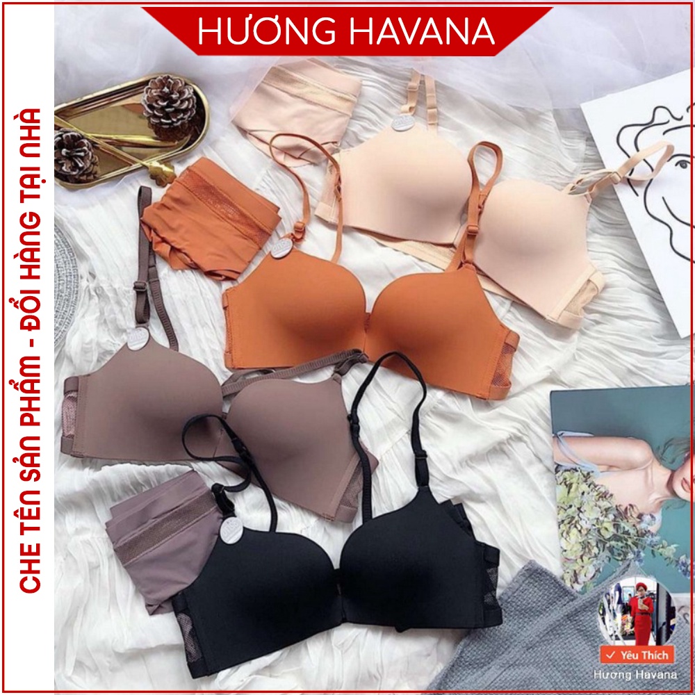 Áo lót su trơn đệm 2cm cài trước dây lưới mặc nhiều kiểu FLA58