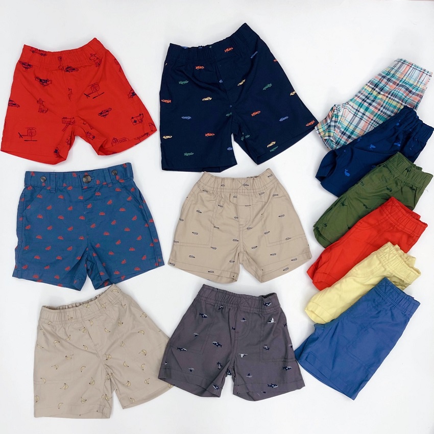 Quần short bé trai, quần bé trai xuất chất kaki mềm mát, nhiều màu, size 1-5 - SUNKIDS