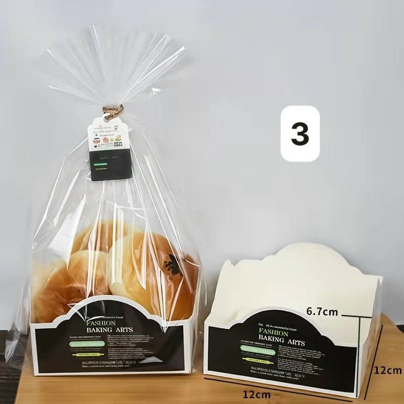 Set 100 túi bánh cookies thành thấp , thành cao