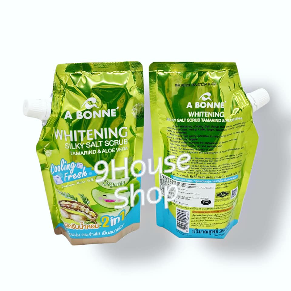 01 Gói Muối Tắm Trái Cây Dưỡng Trắng Da Abonne Thái Lan 350gram